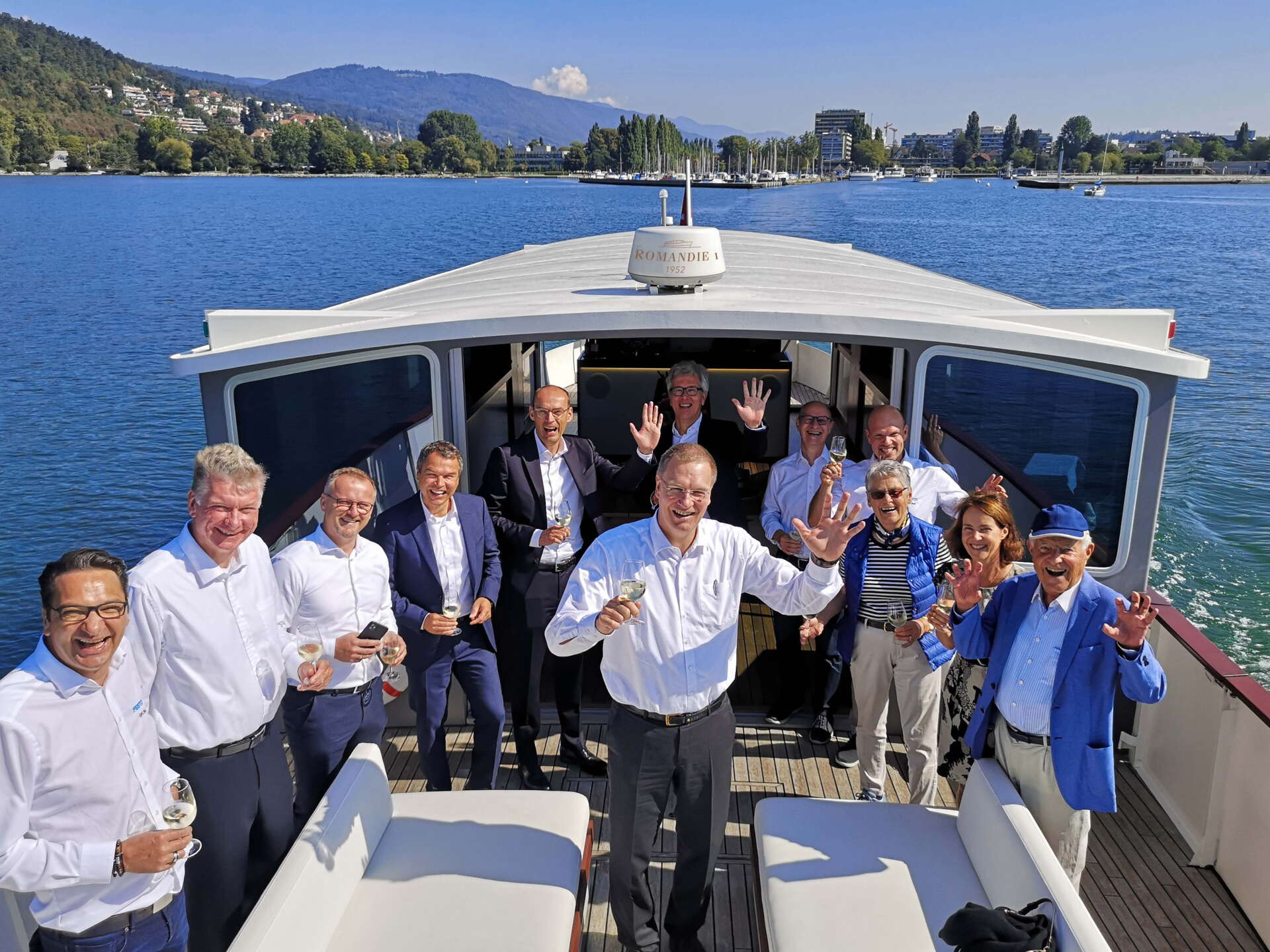 Événement d’entreprise privé à bord du Kulturschiff sur le lac de Bienne.